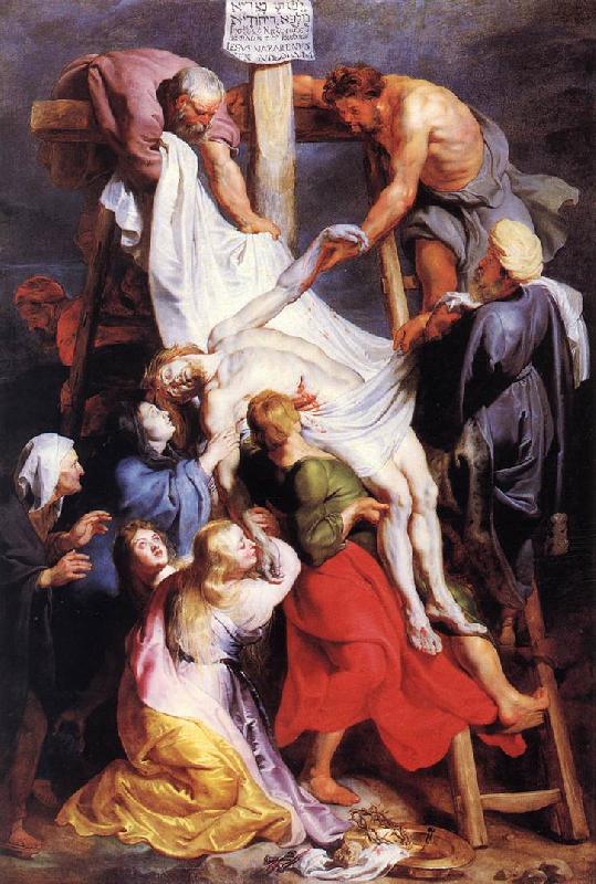 RUBENS, Pieter Pauwel Descent from the Cross oil painting picture